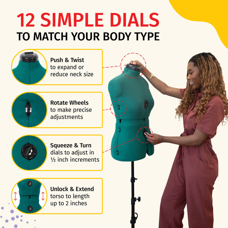 Load image into Gallery viewer, 20421|Dritz Sew You Adjustable Dress Form, Medium