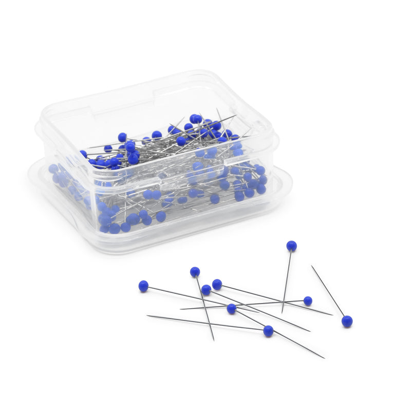 Load image into Gallery viewer, 172|Dritz 1-3/8" Ultra-Fine Glass Head Pins, Blue, 150 pc