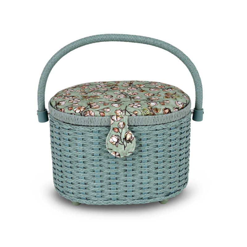 Load image into Gallery viewer, Z10314-21|Dritz Oval Weaved Sewing Basket, Small