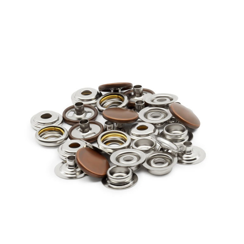 Cargue la imagen en el visor de la galería, 5-32|Dritz 5/8" Heavy Duty Snaps, 7 Sets, Copper
