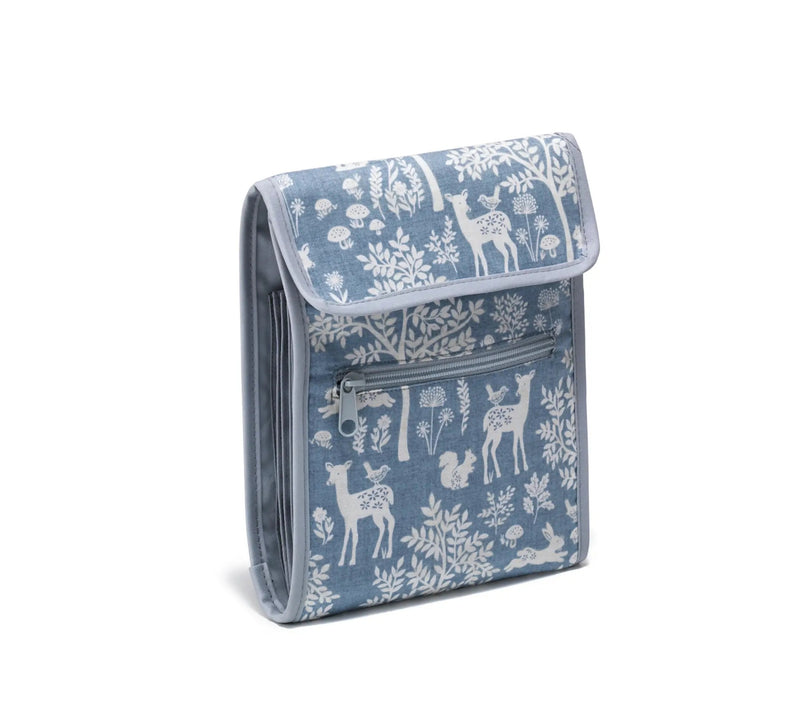 Cargue la imagen en el visor de la galería, 612657|Prym Circular Knitting Needle Case Folder, Blue Woodland