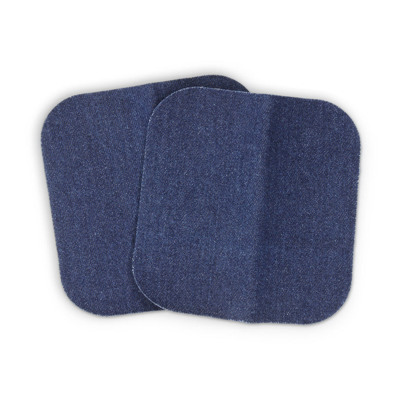 Cargue la imagen en el visor de la galería, 55240-3D|Dritz Denim Iron-On Patches, 5" x 5", 2 pc, Dark Blue