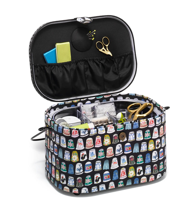 Load image into Gallery viewer, 612651|Prym Oval Sewing Basket, Large, Thimbles