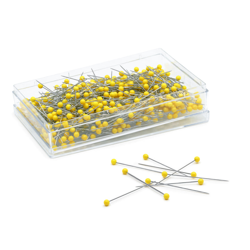 Cargue la imagen en el visor de la galería, 1310|Dritz 1-3/4" Quilting Pins, Yellow, 500 pc