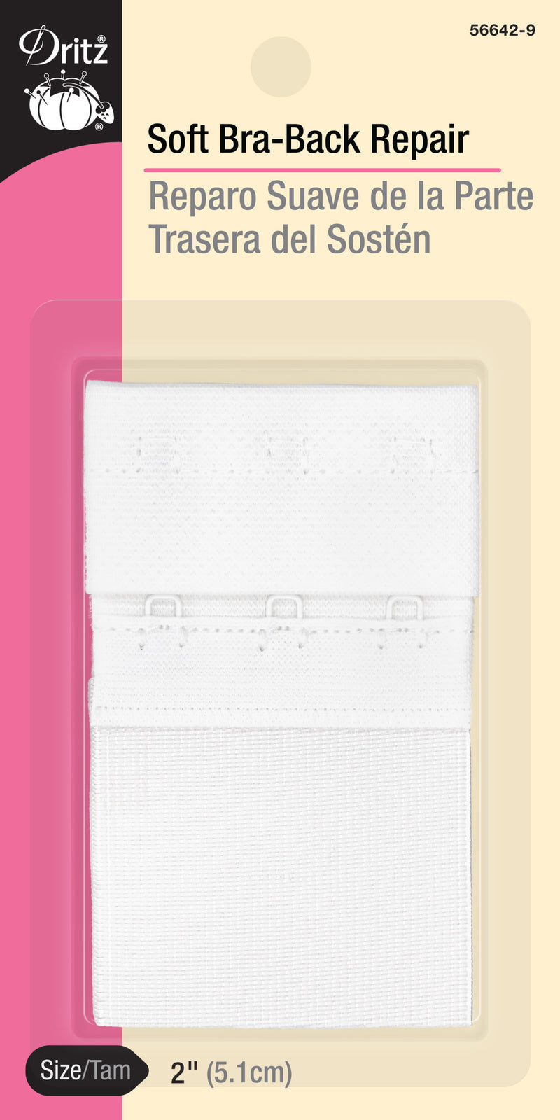 Load image into Gallery viewer, 56642-9|Dritz 2" Soft Bra-Back Repair, White