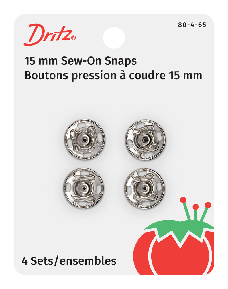 Load image into Gallery viewer, 80-4-65|Dritz Sew-On Snaps, 4 Sets, Size 4, Nickel