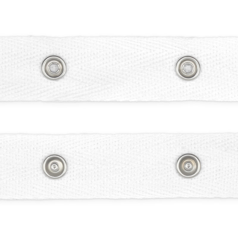 Load image into Gallery viewer, 83R-9BTY|Dritz Snap Tape with Metal Snaps, White, 12 yd