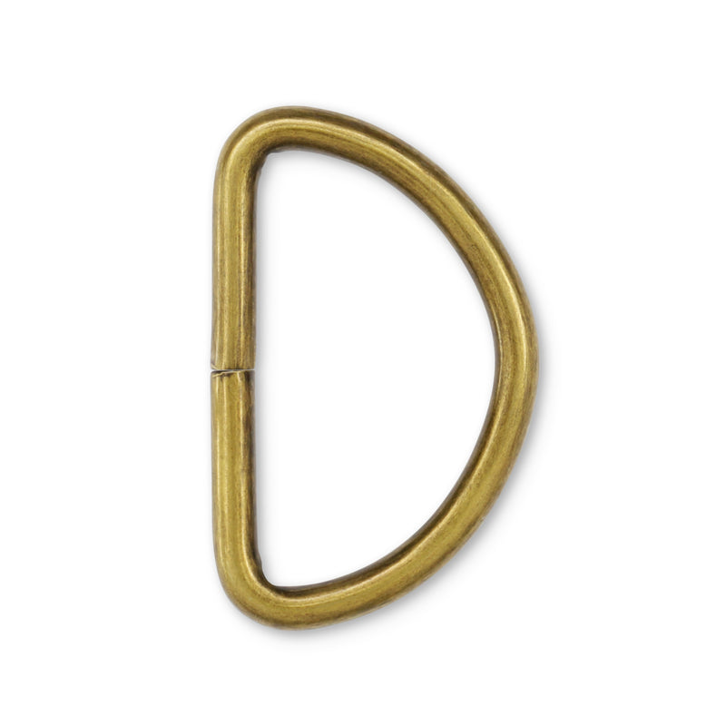 Load image into Gallery viewer, 117-1-38|Dritz 1" D-Rings, Antique Brass, 4 pc