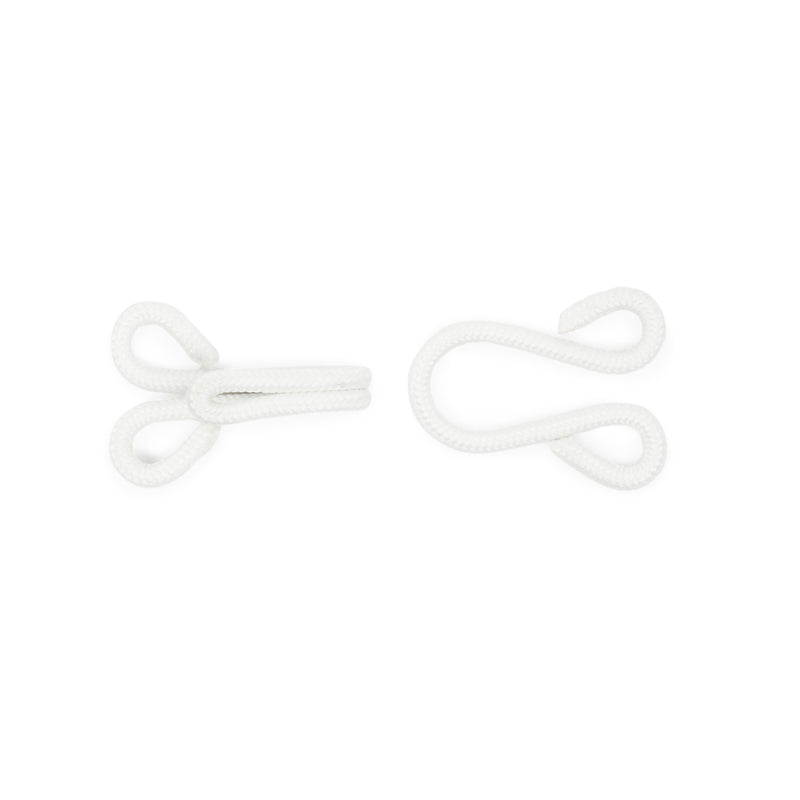 Load image into Gallery viewer, 767-9|Dritz Covered Hooks & Eyes, 2 pc, White