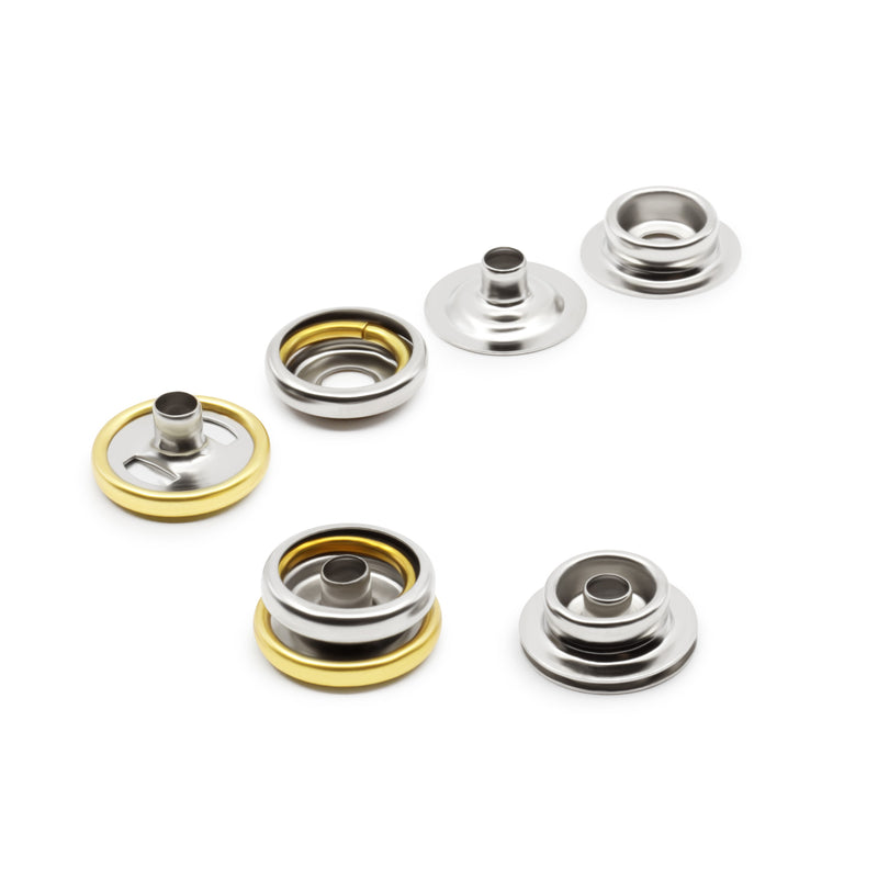 Cargue la imagen en el visor de la galería, 5-6|Dritz 5/8" Heavy Duty Snaps, 7 Sets, Gold