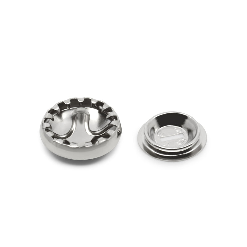 Load image into Gallery viewer, 213-18|Dritz 7/16" Half Ball Cover Buttons, 5 pc, Nickel
