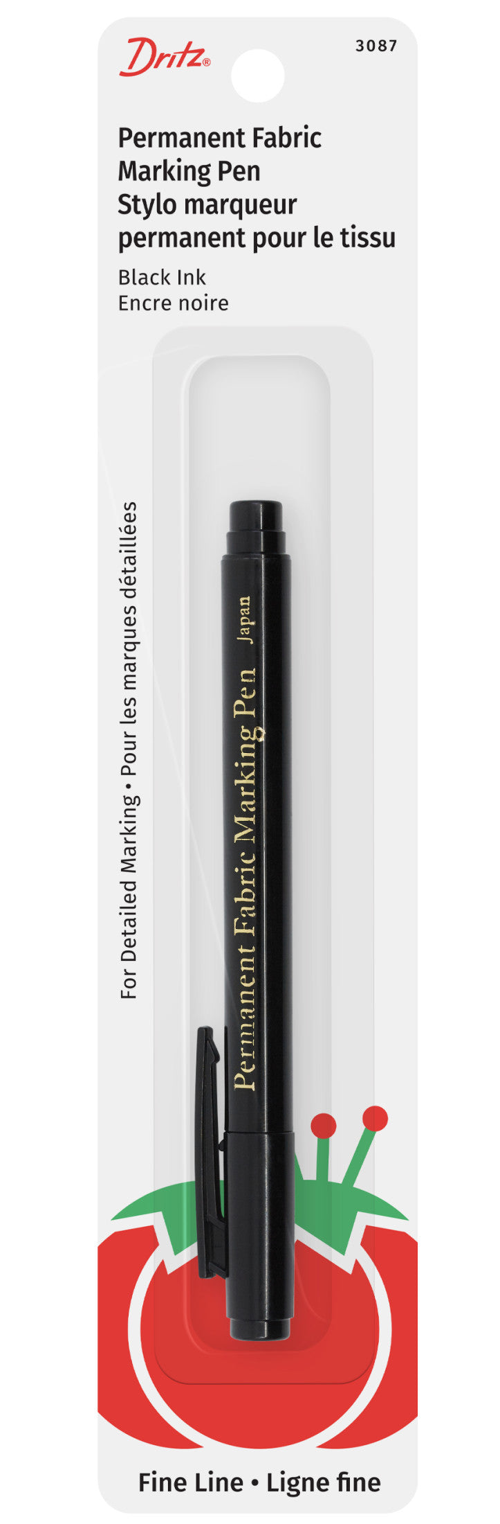 Load image into Gallery viewer, 3087|Dritz Fine Line Permanent Fabric Pen, Black