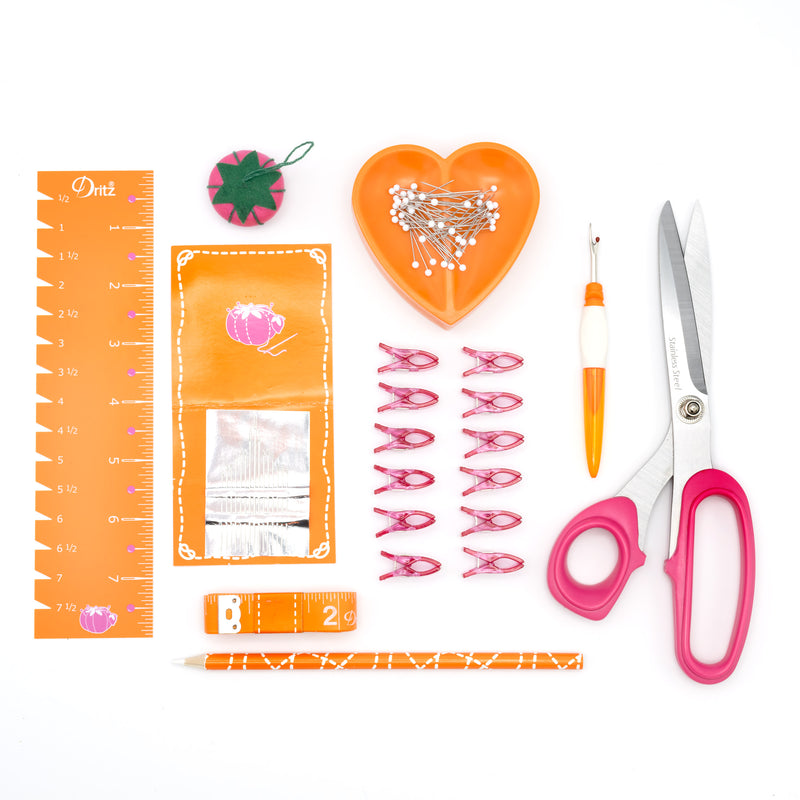 Load image into Gallery viewer, 27086|Dritz Essential Sewing Box Kit, Orange