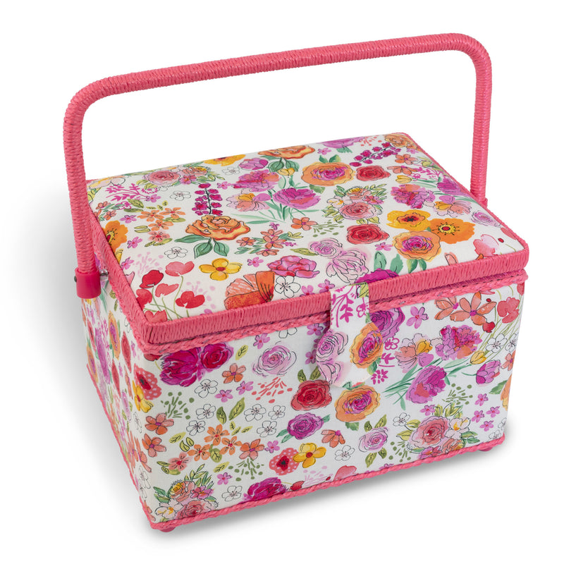 Load image into Gallery viewer, Z10459|Dritz Sewing Basket Kit, Pink & Orange, Large
