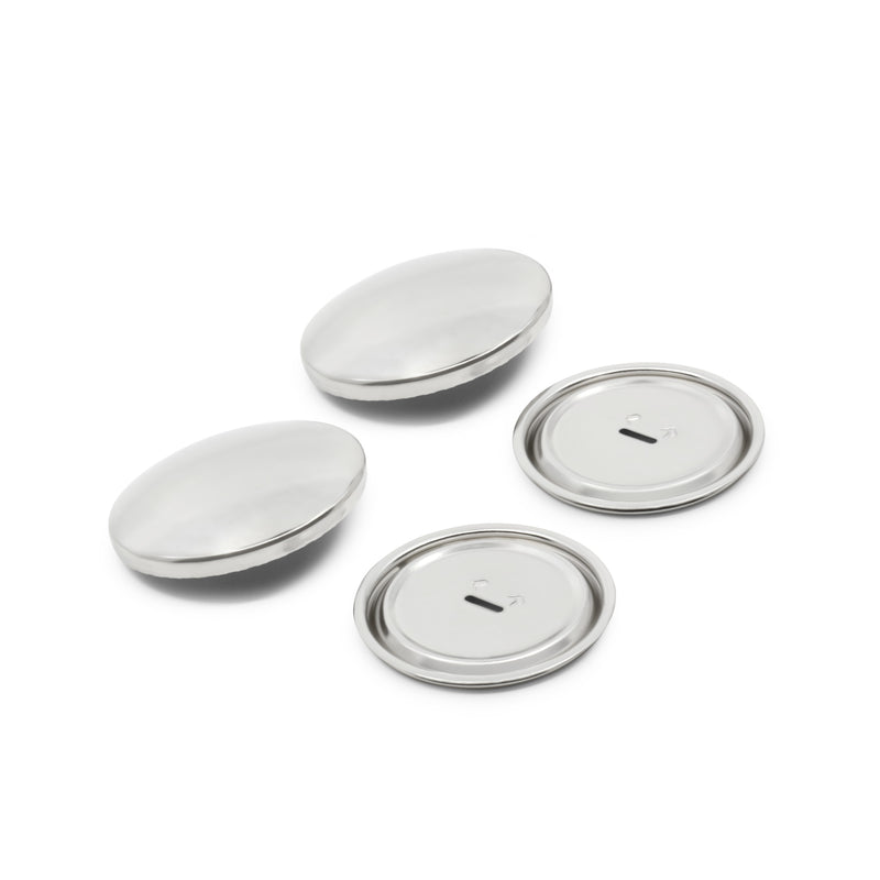 Load image into Gallery viewer, 213-60|Dritz 1-1/2" Half Ball Cover Buttons, 2 pc, Nickel