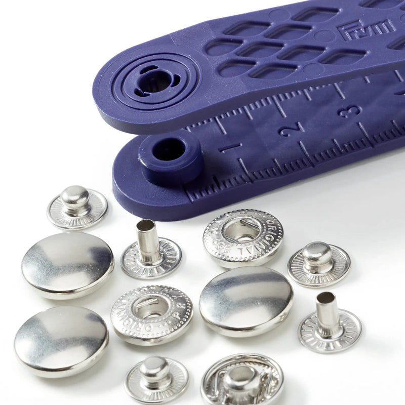 Cargue la imagen en el visor de la galería, 390301|Prym ANORAK 15 mm silver with tools 10pc