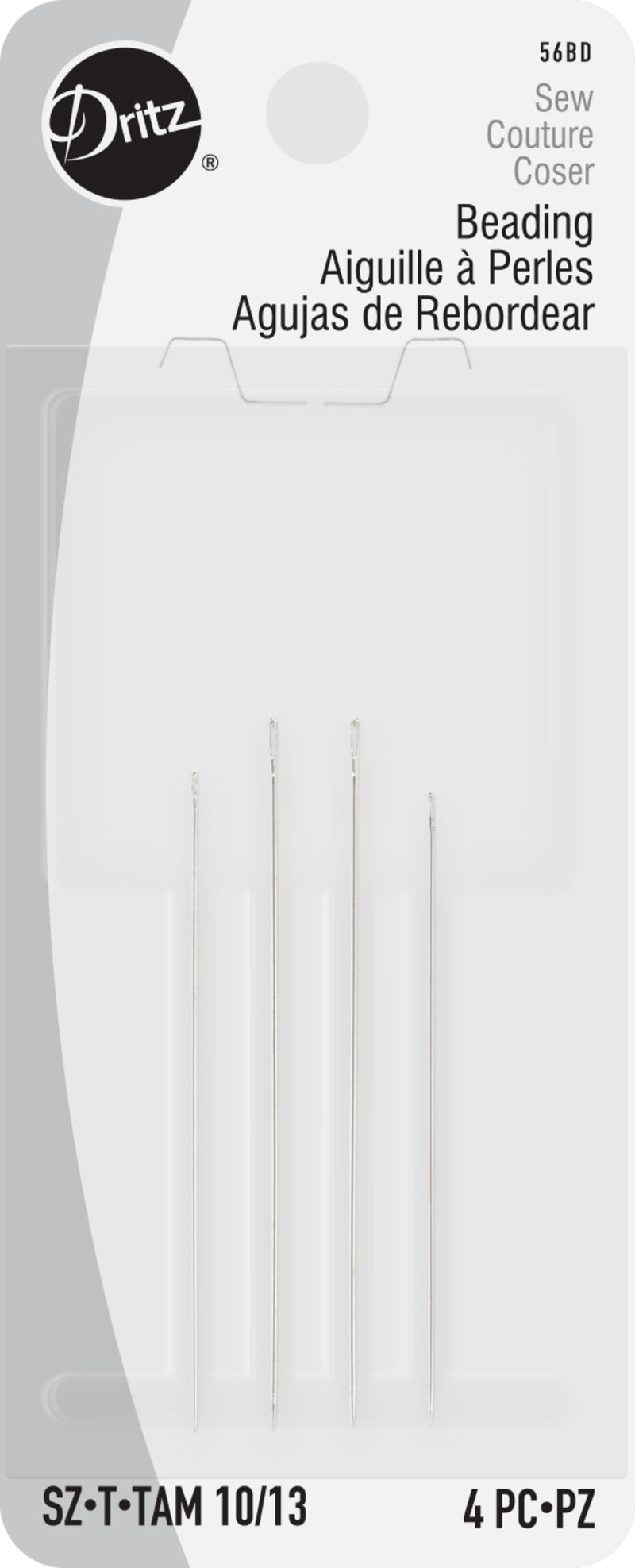Load image into Gallery viewer, 56B-D|Dritz Beading Hand Needles, Size 10/13, 4 pc