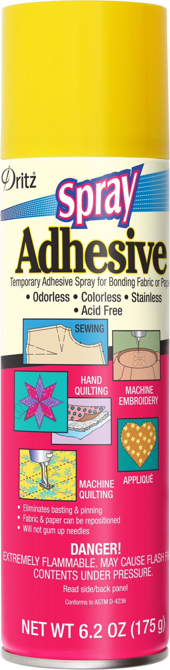 Load image into Gallery viewer, 403|Dritz Temporary Spray Adhesive for Bonding Fabric or Paper, Clear, 6.2 oz.