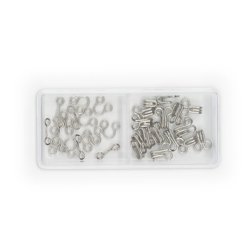 Load image into Gallery viewer, 90-0-65|Dritz Hooks & Eyes, 14 pc, Nickel, Size 0