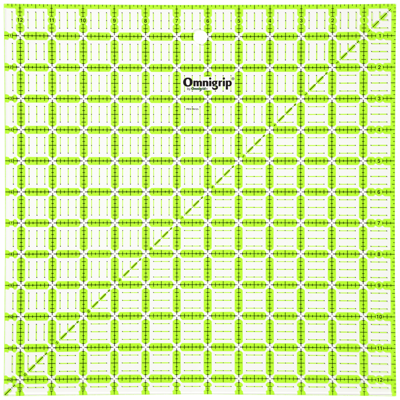 Load image into Gallery viewer, RN125|Omnigrid Omnigrip Neon Square Ruler, 12-1/2" x 12-1/2"