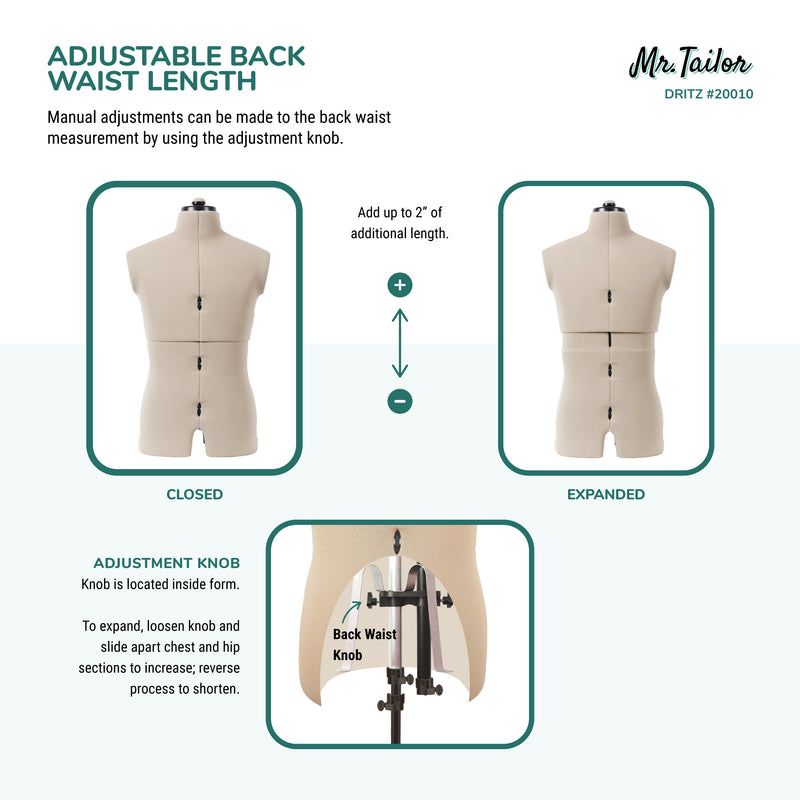 Load image into Gallery viewer, 20010|Dritz Mr. Tailor Adjustable Male Form