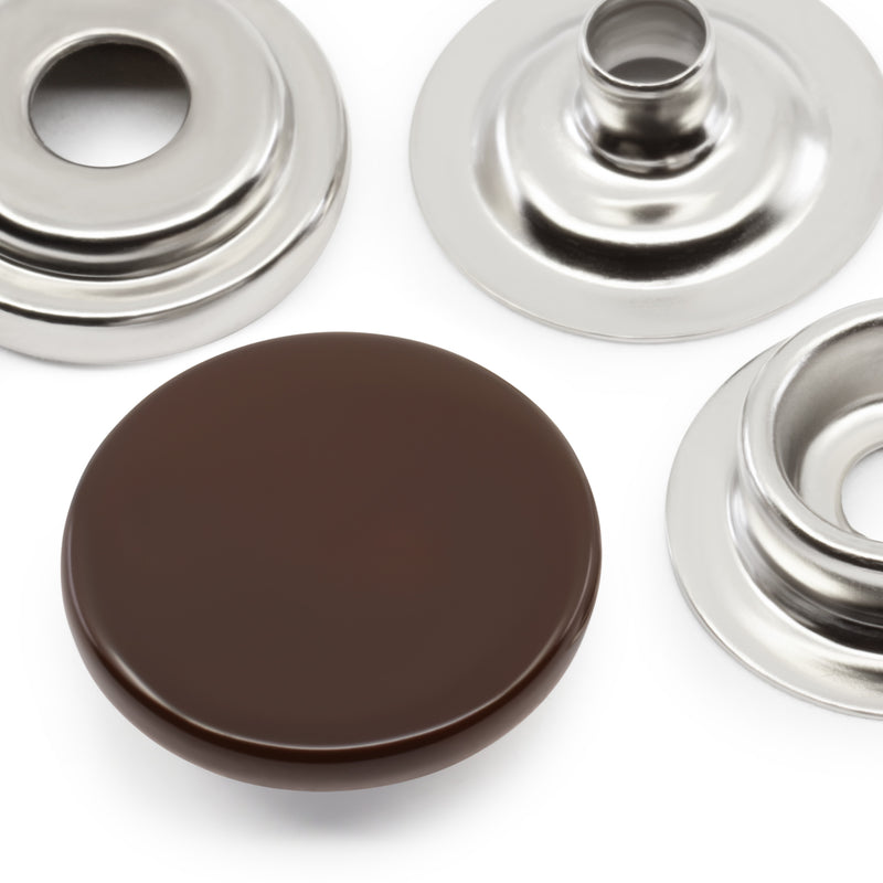 Cargue la imagen en el visor de la galería, 5-4|Dritz 5/8" Heavy Duty Snaps, 7 Sets, Brown