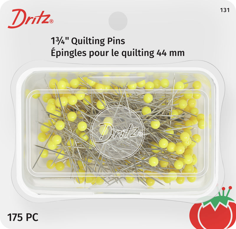 Cargue la imagen en el visor de la galería, 131|Dritz 1-3/4" Quilting Pins, Yellow, 175 pc