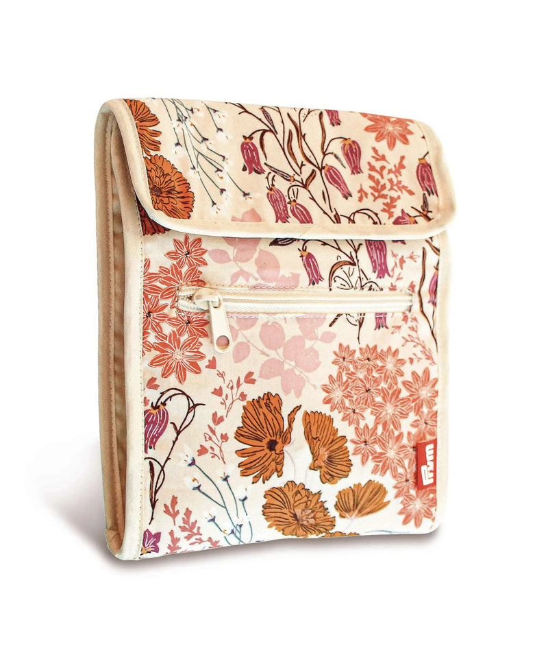 Cargue la imagen en el visor de la galería, 612070|Prym Circular Knitting Needle Case Folder, Orange Wildflower