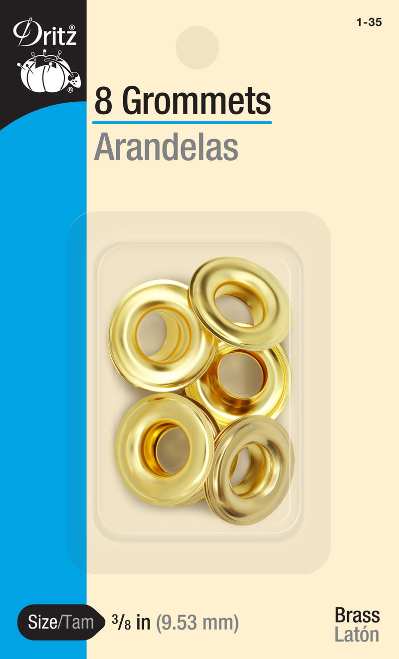 Chargez l'image dans la visionneuse de la galerie, 1-35|Dritz 3/8" Grommets, 8 pc, Gold