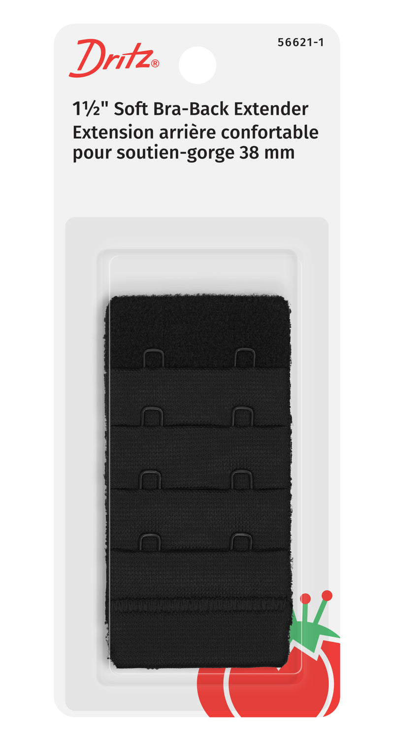 Load image into Gallery viewer, 56621-1|Dritz 1-1/2" Soft Bra-Back Extender, Black