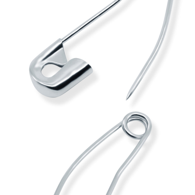 Load image into Gallery viewer, 3032|Dritz 1-1/16" Curved Safety Pins, Nickel, 300 pc