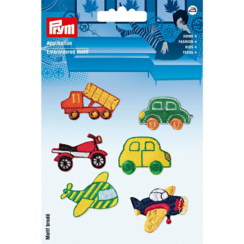 Load image into Gallery viewer, 925378|Prym Applique, Vehicles, 6 pc