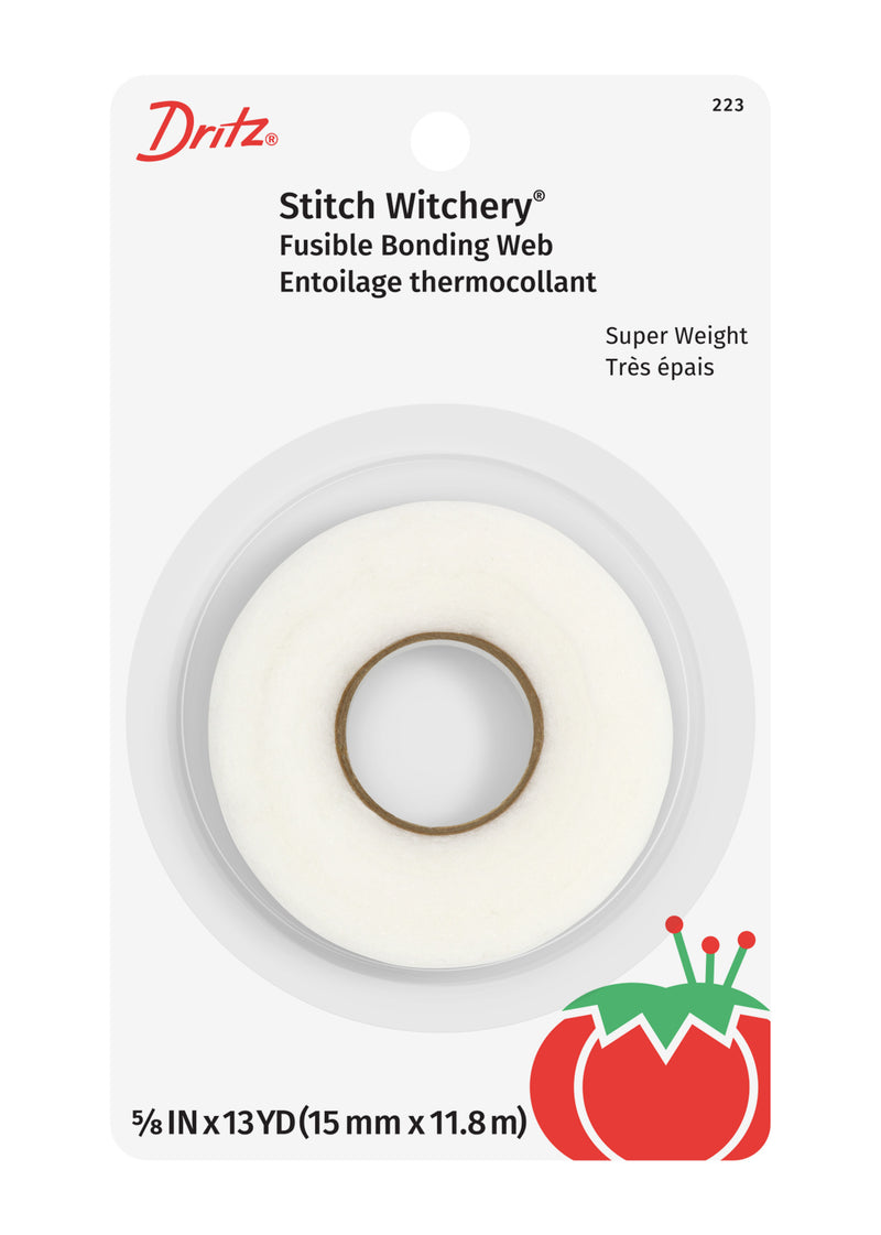 Load image into Gallery viewer, 223|Dritz 5/8" Stitch Witchery Fusible Bonding Web, Super Weight, White, 13 yd