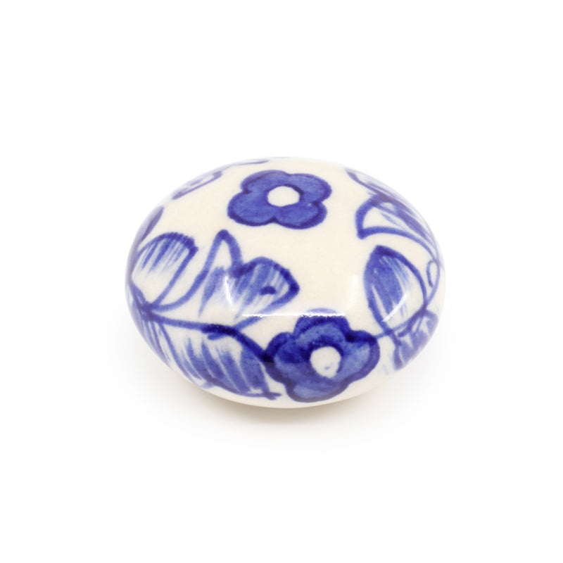 Load image into Gallery viewer, 47048|Dritz Ceramic Small Delft Ball Knob, Blue & White