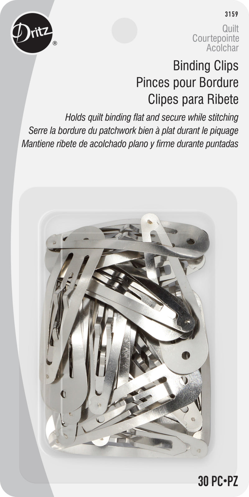 Load image into Gallery viewer, 3159|Dritz Binding Clips, Silver, 30 pc