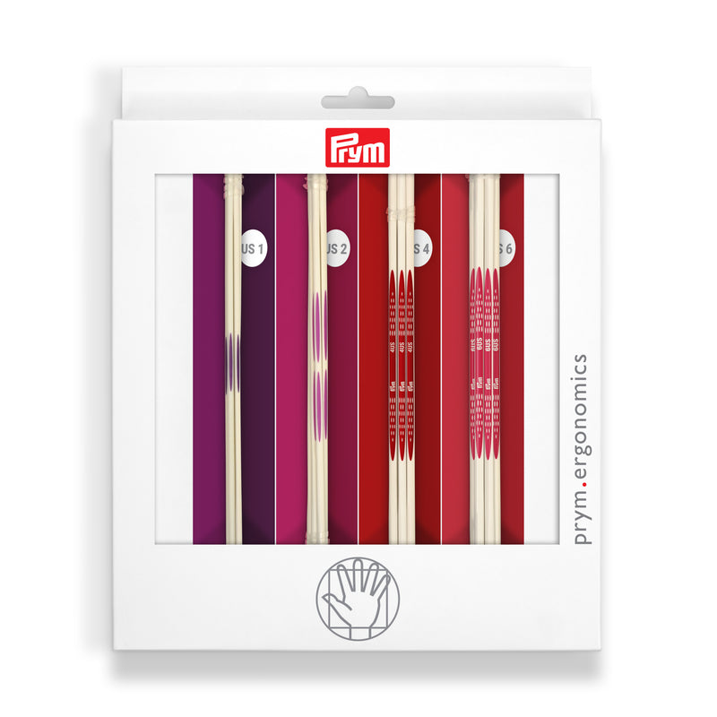 Chargez l'image dans la visionneuse de la galerie, 57180|Prym 8" Ergonomic Double Point Knitting Needles Set