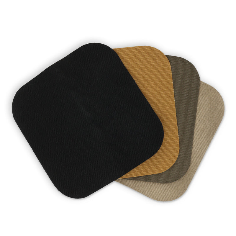 Load image into Gallery viewer, 55245-66C|Dritz Heavy Canvas Iron-On Patches, 5" x 5", Assorted, 4 pc