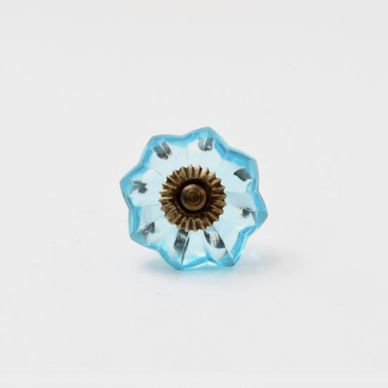 Load image into Gallery viewer, 47046|Dritz Glass Scallop Knob, Blue