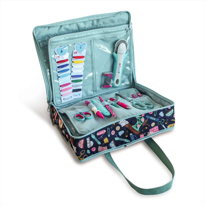 Load image into Gallery viewer, 612061|Prym All-in-One Craft Organizer Bag, Aqua Notions