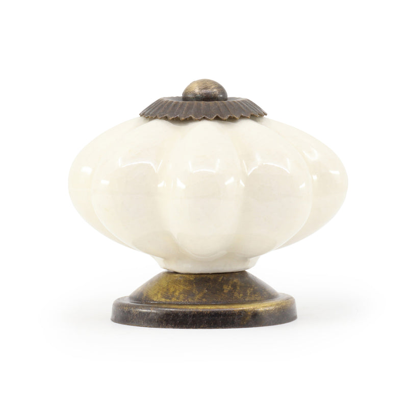 Load image into Gallery viewer, 47016|Dritz Ceramic Scallop Knob, Cream