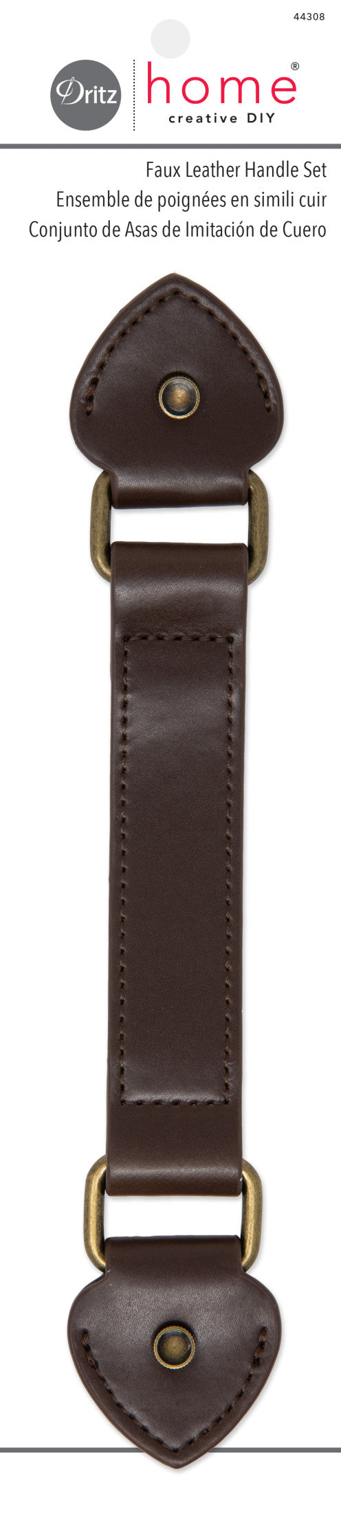 Cargue la imagen en el visor de la galería, 44308|Dritz Faux Leather Handle Set, Brown
