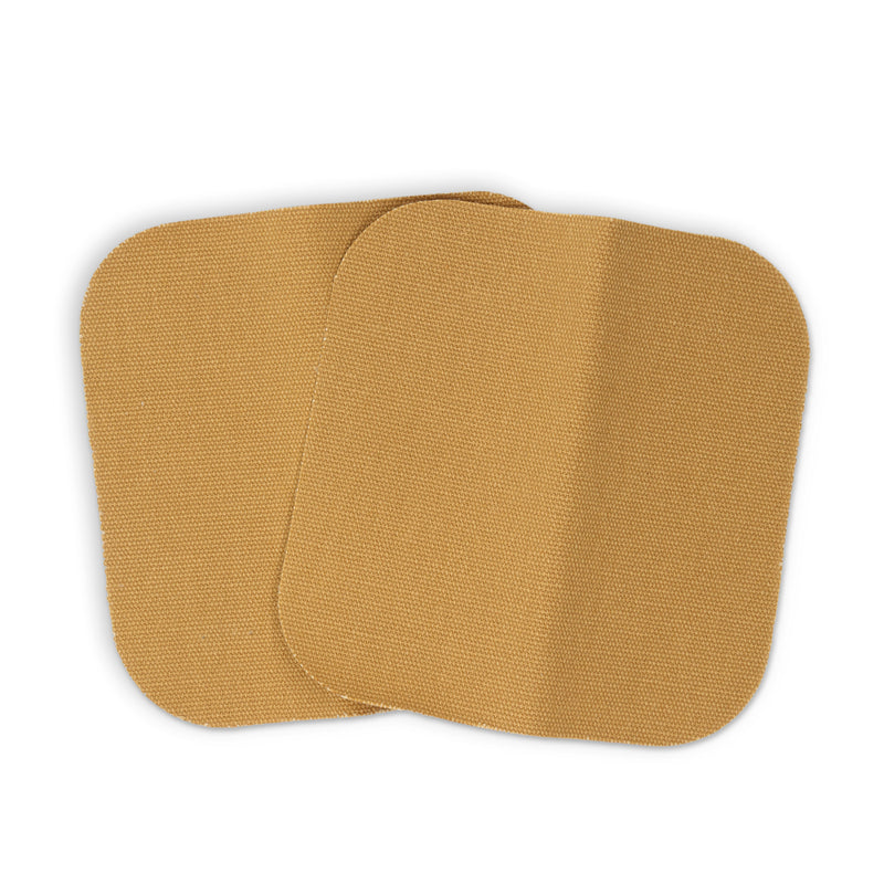 Load image into Gallery viewer, 55286|Dritz Heavy Canvas Iron-On Patches, 5" x 5", 2 pc, Golden Brown