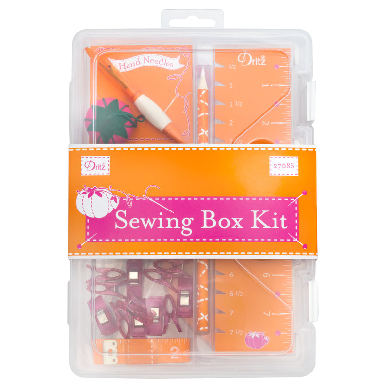 Load image into Gallery viewer, 27086|Dritz Essential Sewing Box Kit, Orange