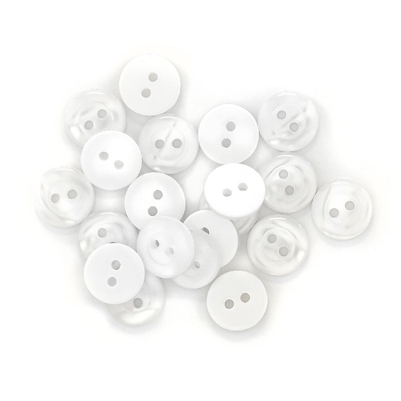 Load image into Gallery viewer, 25565|Dritz Blouse Buttons, White Pearl, 11mm, 20 PC
