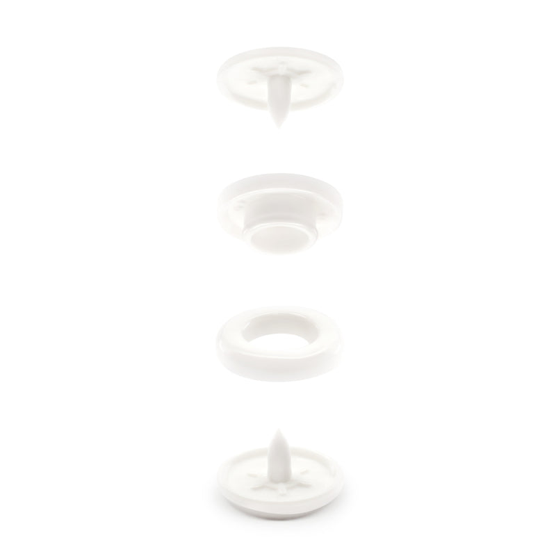 Cargue la imagen en el visor de la galería, 984-R-9|Dritz Plastic Color Snaps, 12 Sets, White