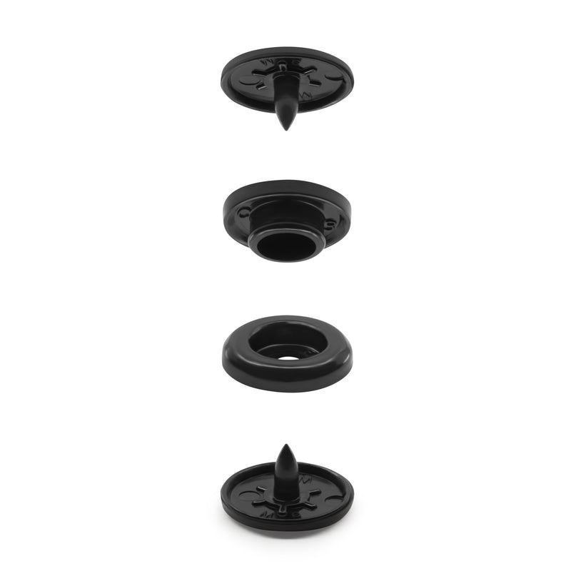 Cargue la imagen en el visor de la galería, 984-R-1|Dritz Plastic Color Snaps, 12 Sets, Black