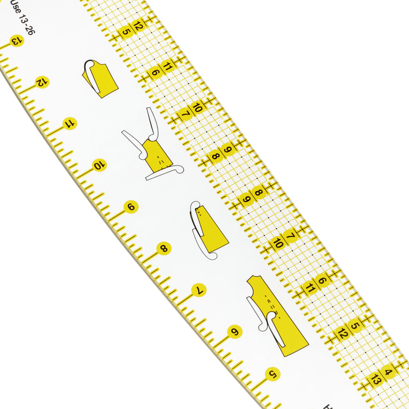 Cargue la imagen en el visor de la galería, 852|Dritz Styling Design Ruler with How-To Illustrations