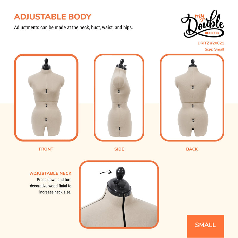 Load image into Gallery viewer, 20021|Dritz My Double Designer Adjustable Dress Form, Small