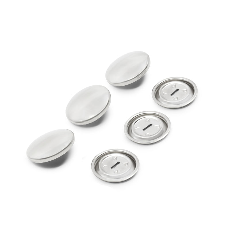 Load image into Gallery viewer, 213-36|Dritz 7/8" Half Ball Cover Buttons, 3 pc, Nickel