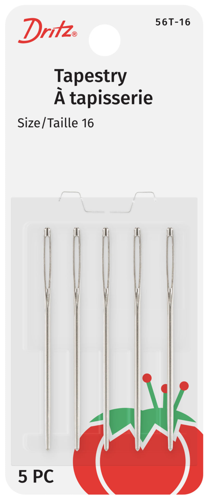 Cargue la imagen en el visor de la galería, 56T-16|Dritz Tapestry Hand Needles, Size 16, 5 pc